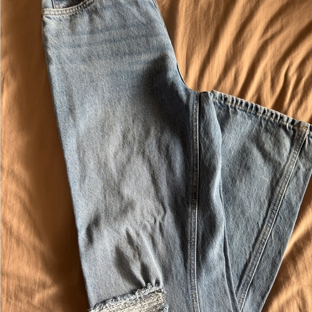 H&M Light Blue Straight Leg Jeans